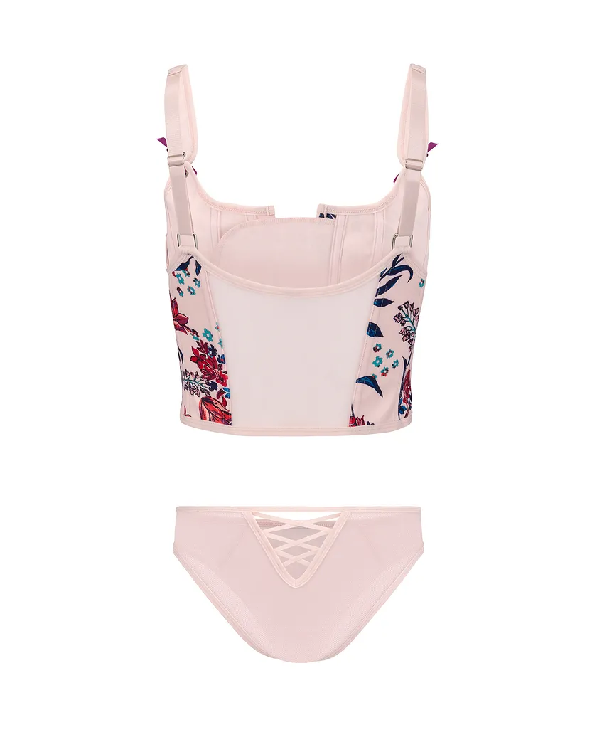 Alex Floral Pink corset bundle Still 8