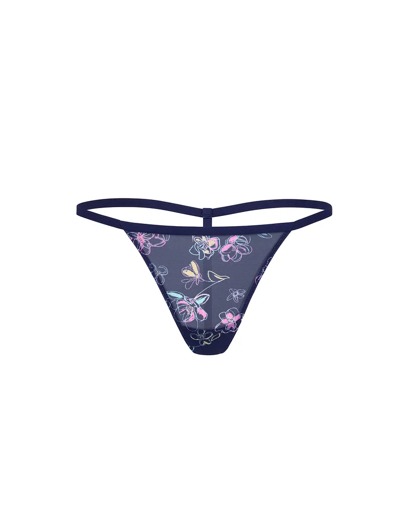 Serenity G-String Floral Blue panty bundle Still 1
