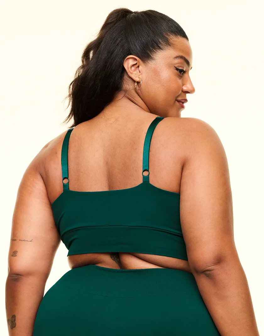 The Everyday Bralette Dark Green Plus Contour bra bundle Model 5