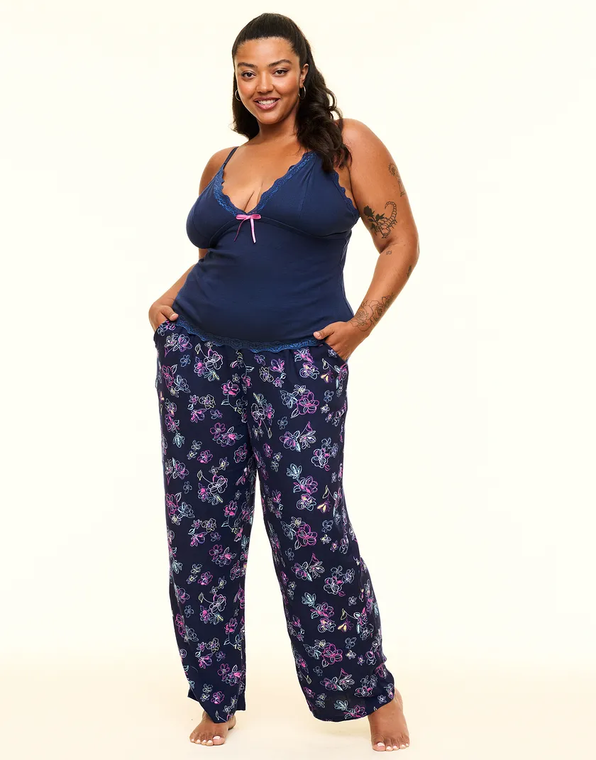 Bryony Dark Blue Plus sleepwear bundle Model 2