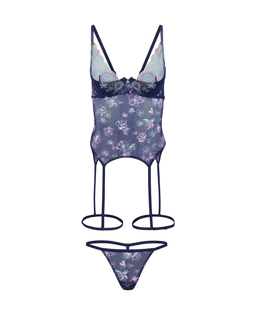 Serenity Floral Blue 2 Contour corset bundle Still 2