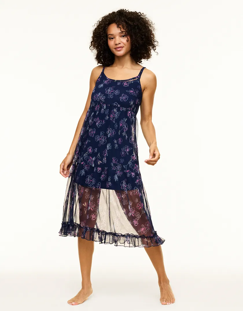 Kaycee Floral Blue lounge bundle Model 1