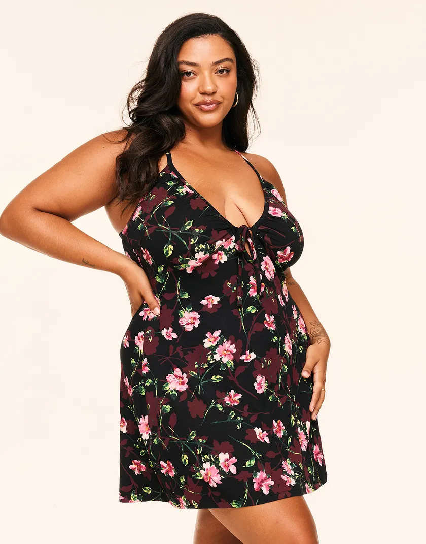 Laylani Floral Black Plus sleepwear bundle Model 2