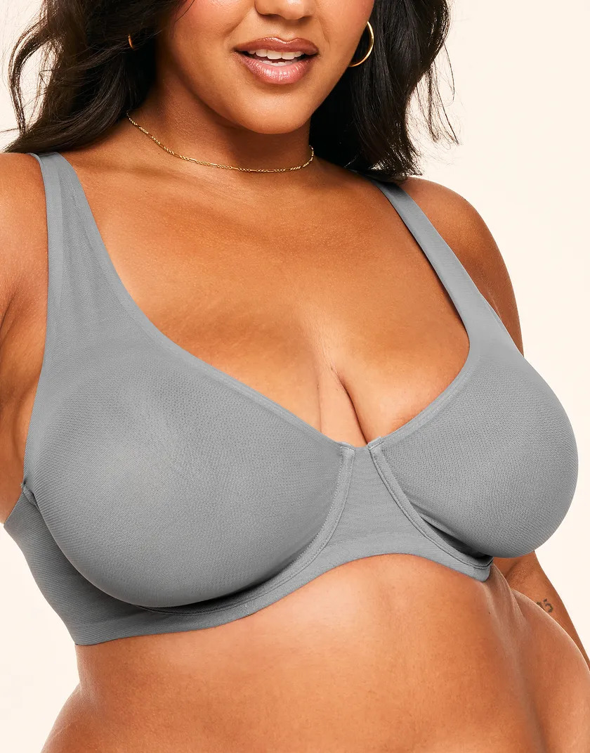 Ivy Dark Gray Plus Unlined bra bundle Model 5