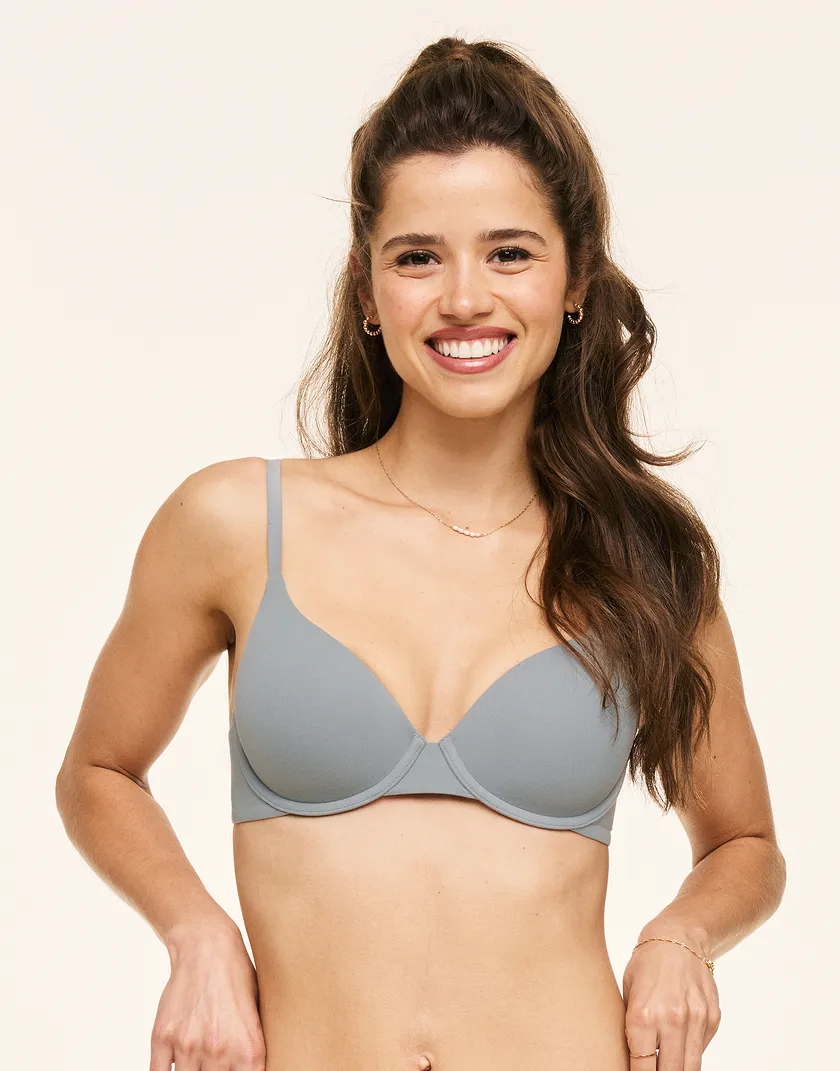Janelle Dark Gray Contour bra bundle Model 1