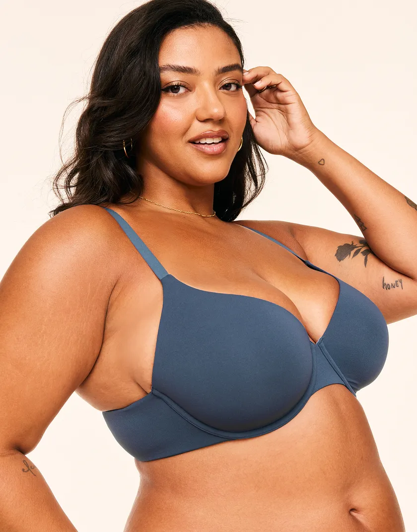 Janelle Dark Blue Plus Contour bra bundle Model 5