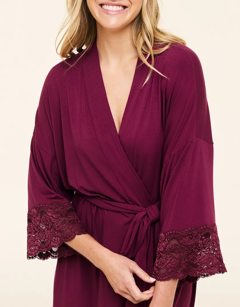 Olenna Dark Red sleepwear bundle Model 4