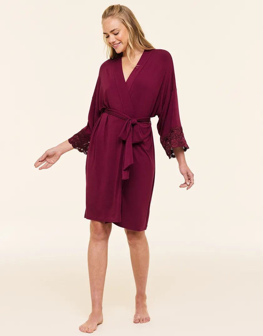 Olenna Dark Red sleepwear bundle Model 6