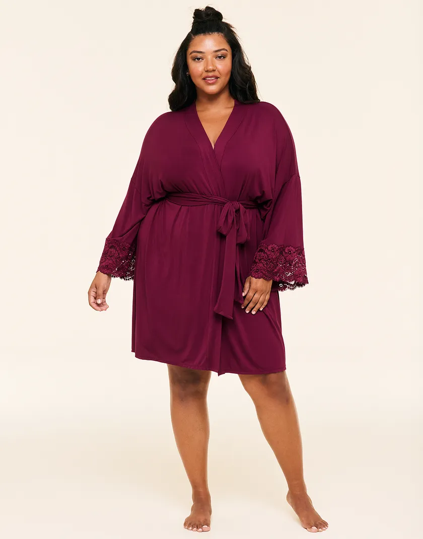 Olenna Dark Red Plus sleepwear bundle Model 2