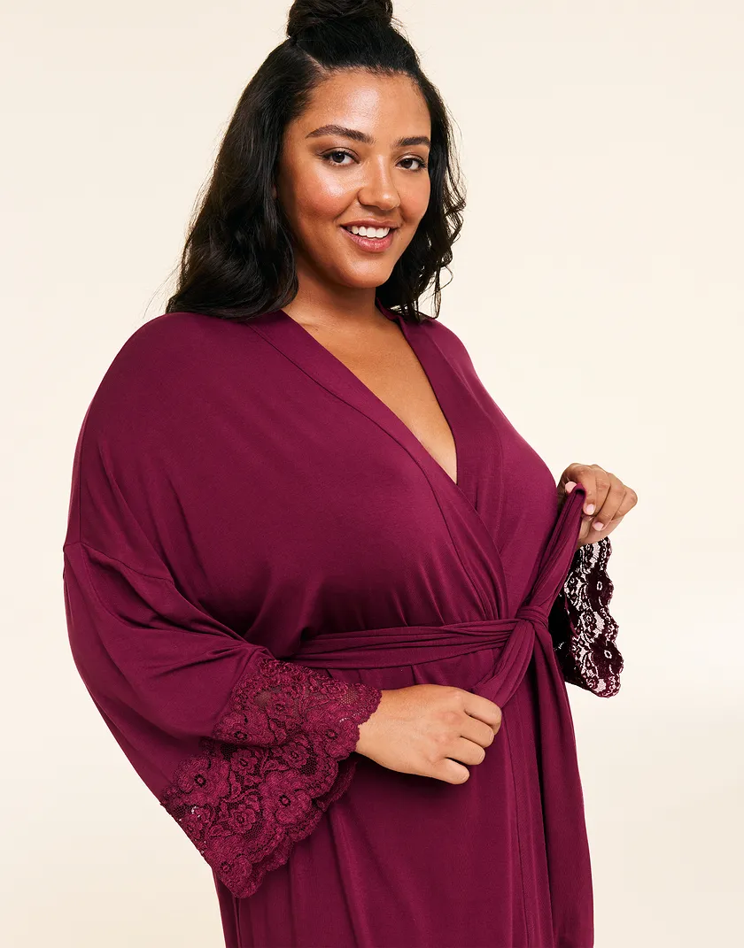 Olenna Dark Red Plus sleepwear bundle Model 5