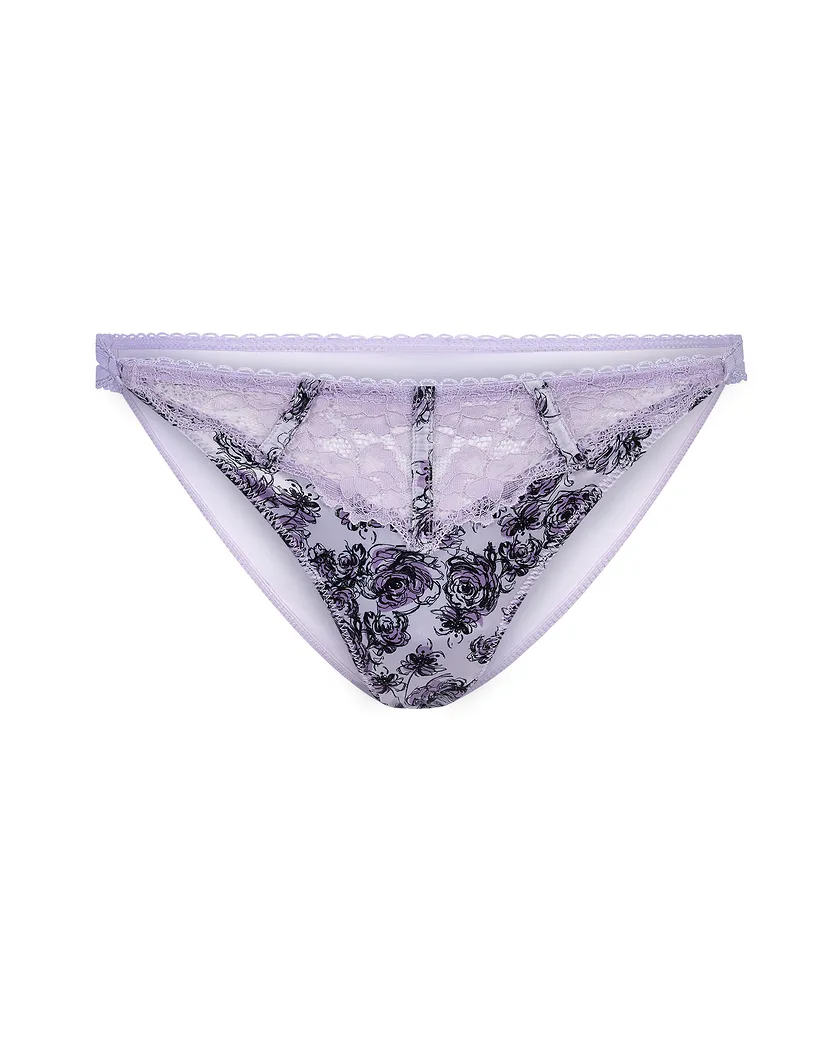 Rochelle Thong Floral Purple panty bundle Still 1