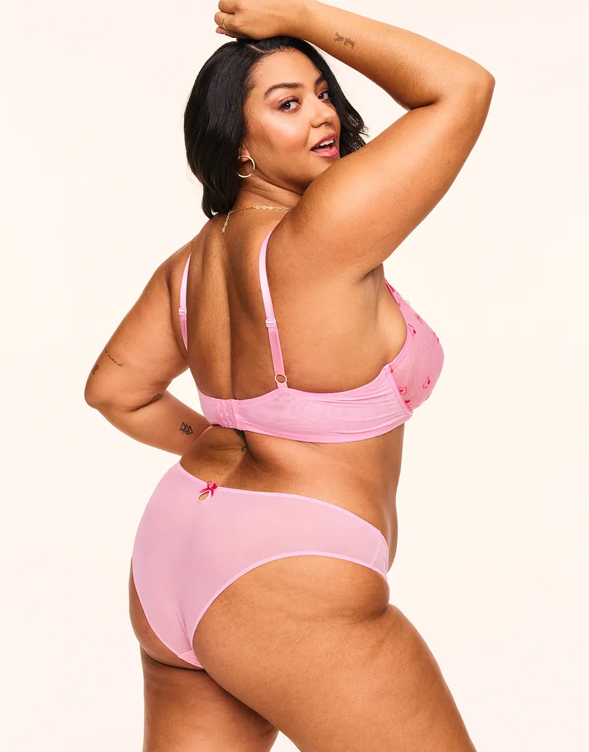 Esmay Medium Pink 2 Plus Unlined bra bundle Model 3