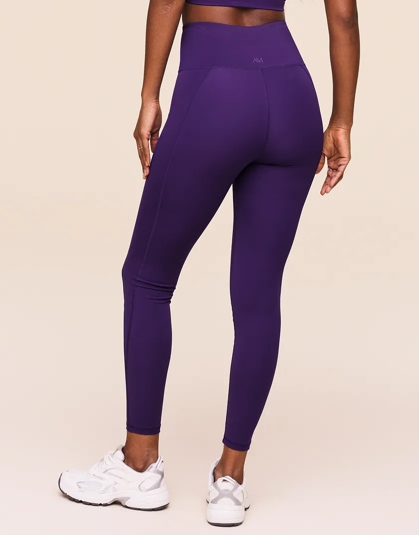 Nebula Ruched Legging Dark Purple activewear bundle Model 4