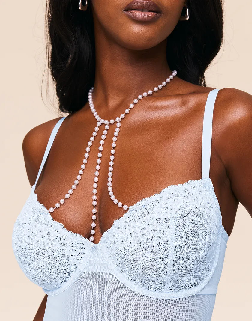 Sirena Medium Blue 2 Unlined lingerie bundle Model 3
