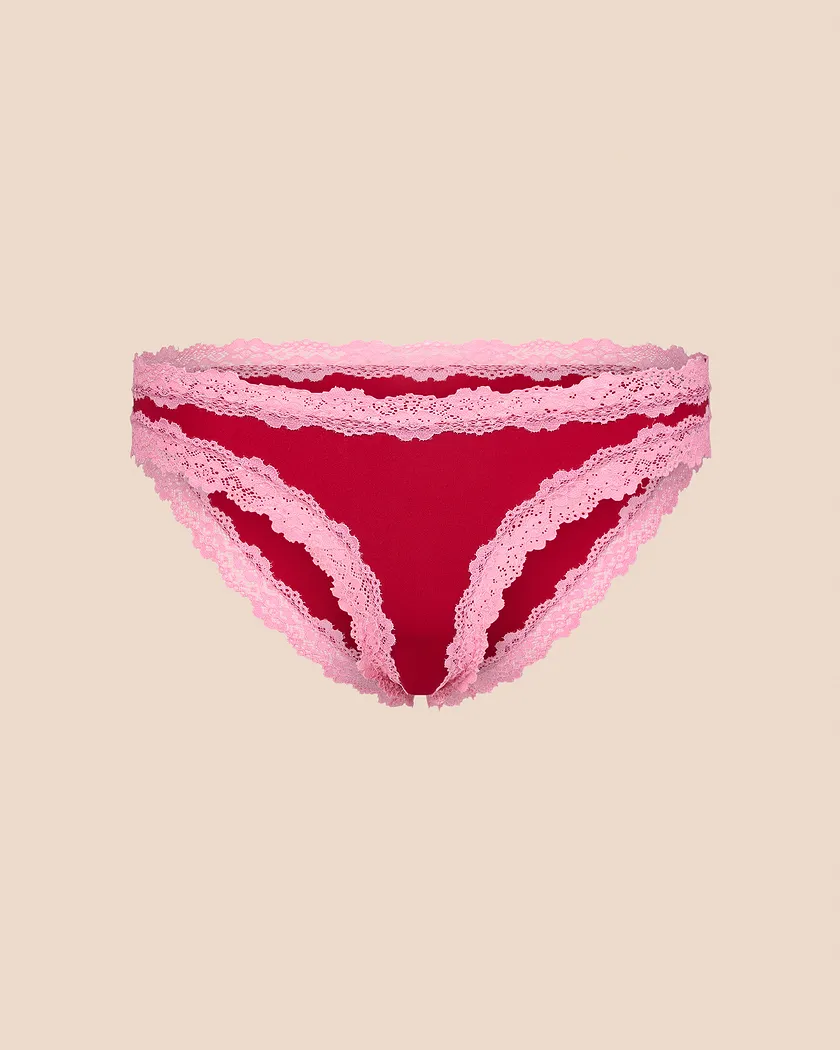 Lana Bikini Dark Red panty bundle Still 3