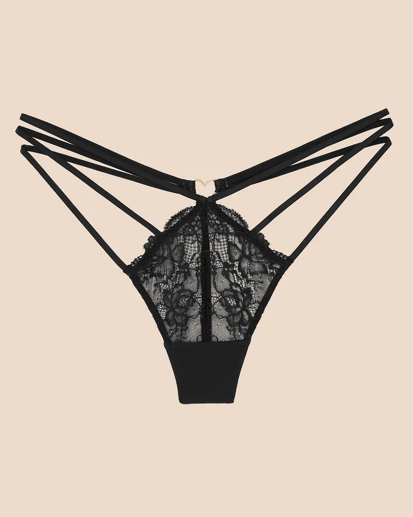 Kimberly Thong Black panty bundle Still 3
