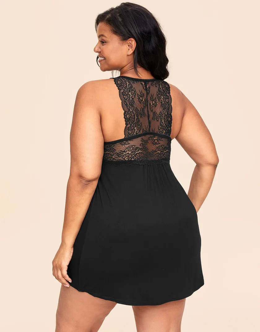 Richelle Black Plus sleepwear bundle Model 1