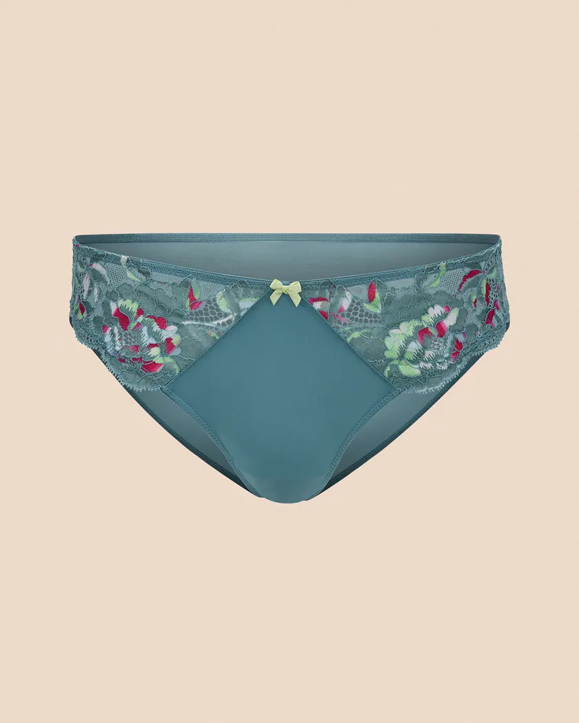 Vicky Brazilian Floral Blue 3 panty bundle Still 3