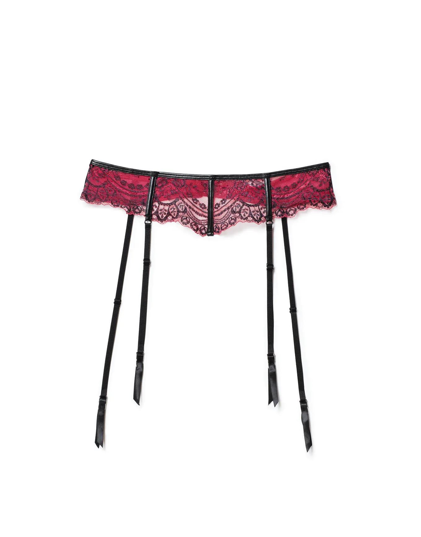 Paloma Dark Pink Garter Belt, XS-4X | Adore Me