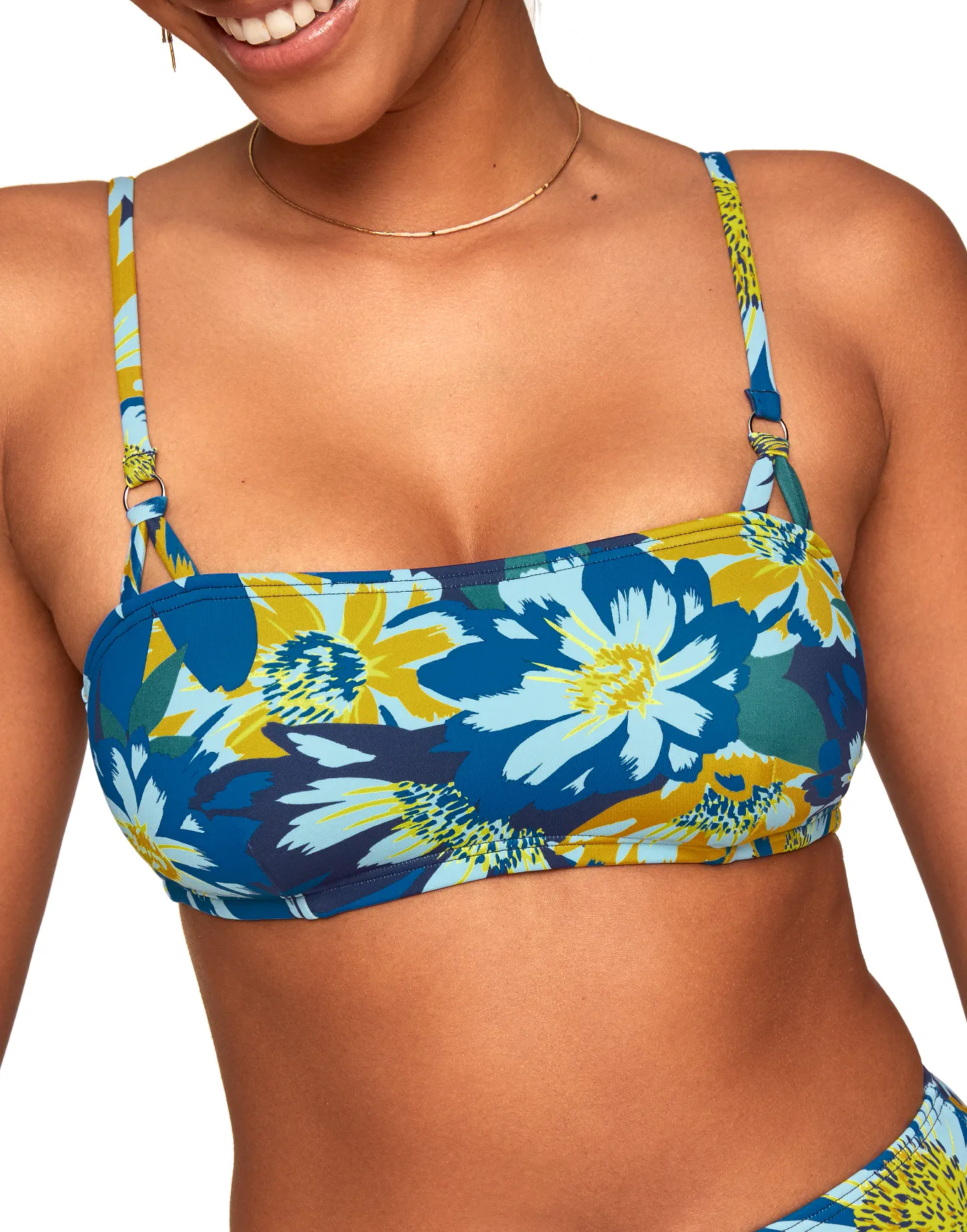 Lissa Bandeau Swim Top Nylon/Spandex/Polyester, XS-XL | Adore Me