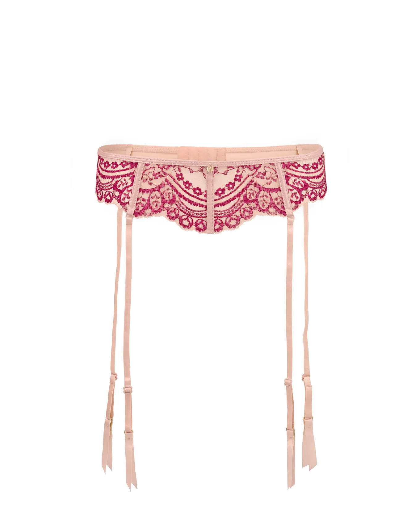 Paloma Medium Pink Garter Belt, XS-4X