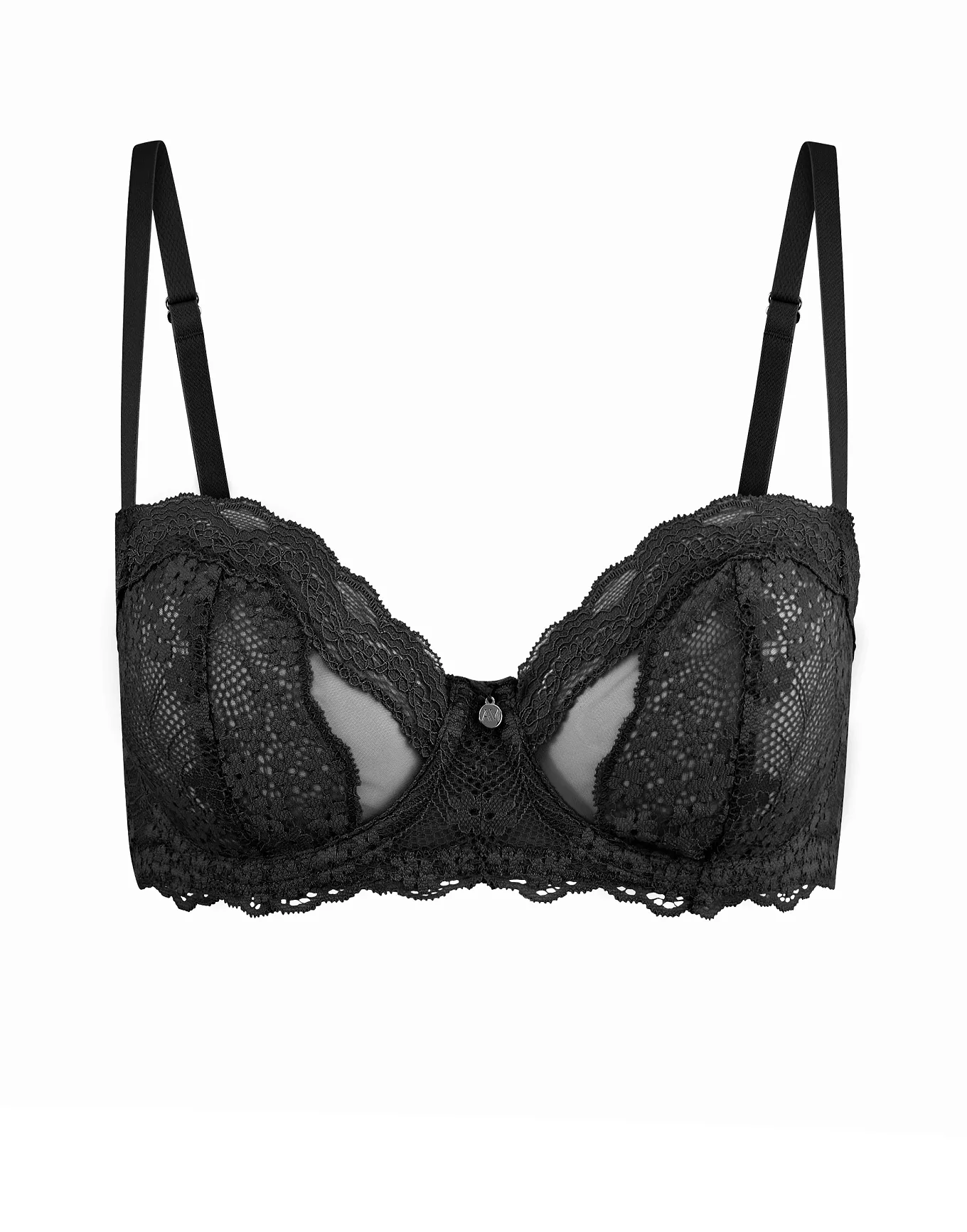 Adore Me 46DDD No underwire Winona Black Unlined Bra, 30A-46DDD | Adore Me main image 4