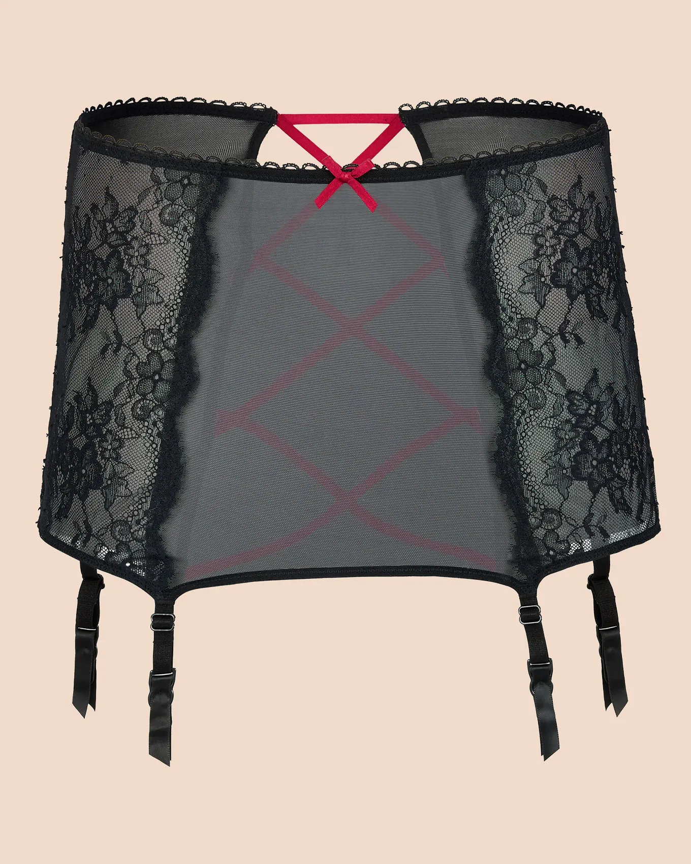 adore me garter belts Kaia Black Garter Belt, XS-XL main image 0