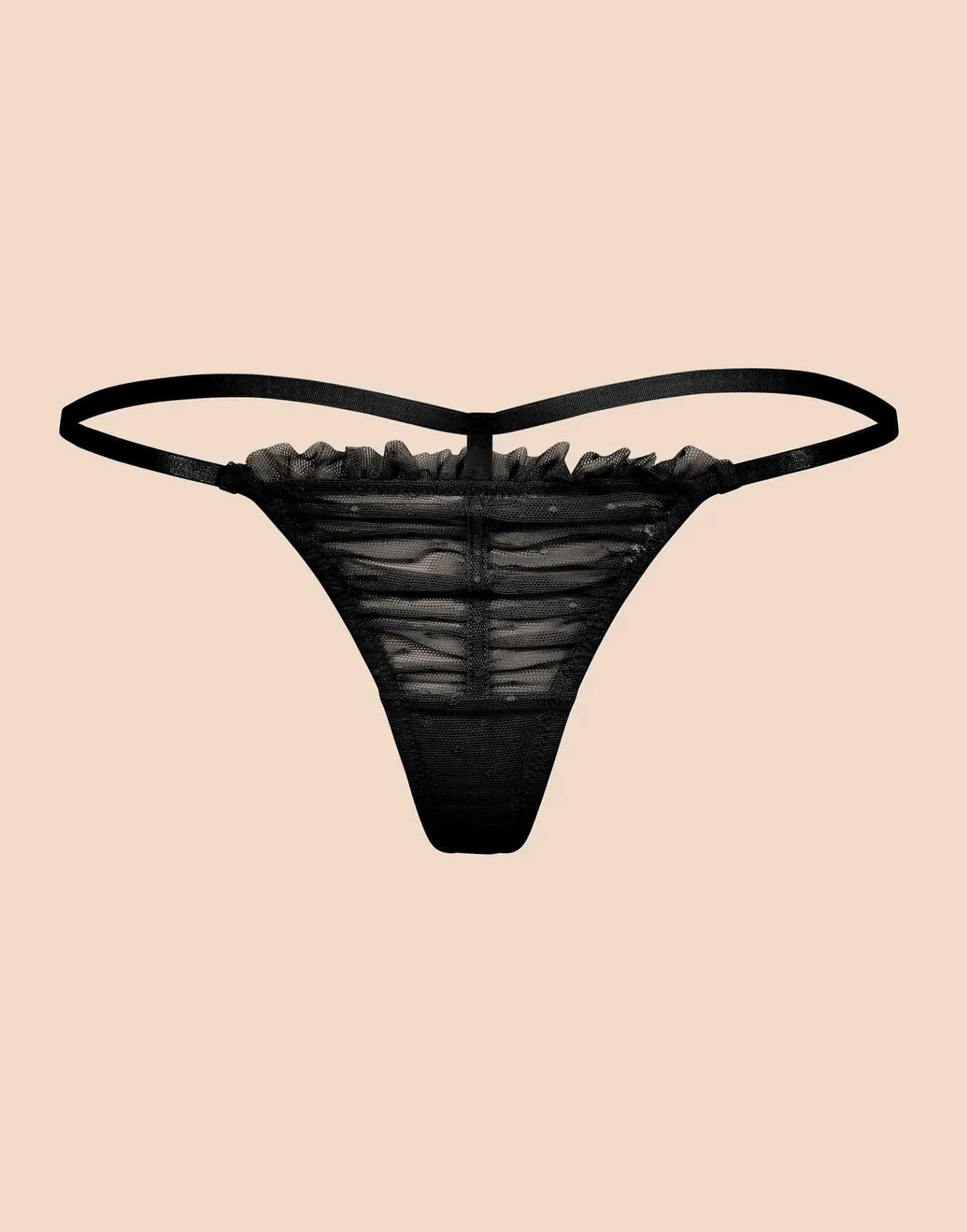 Nayley Black G-String Panty, XS-XL | Adore Me