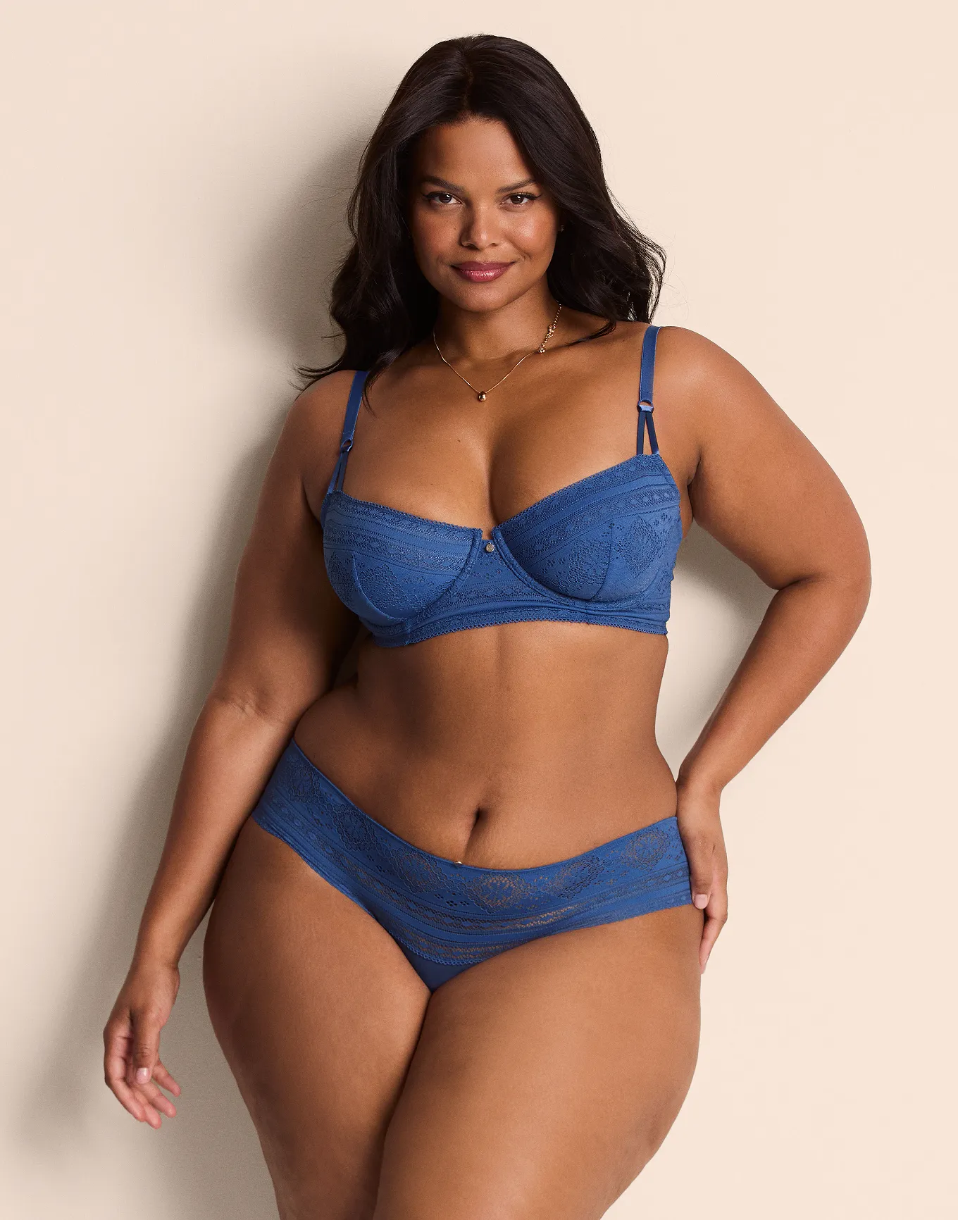 Zooey Dark Blue Unlined Balconette, 32A-36A | Adore Me