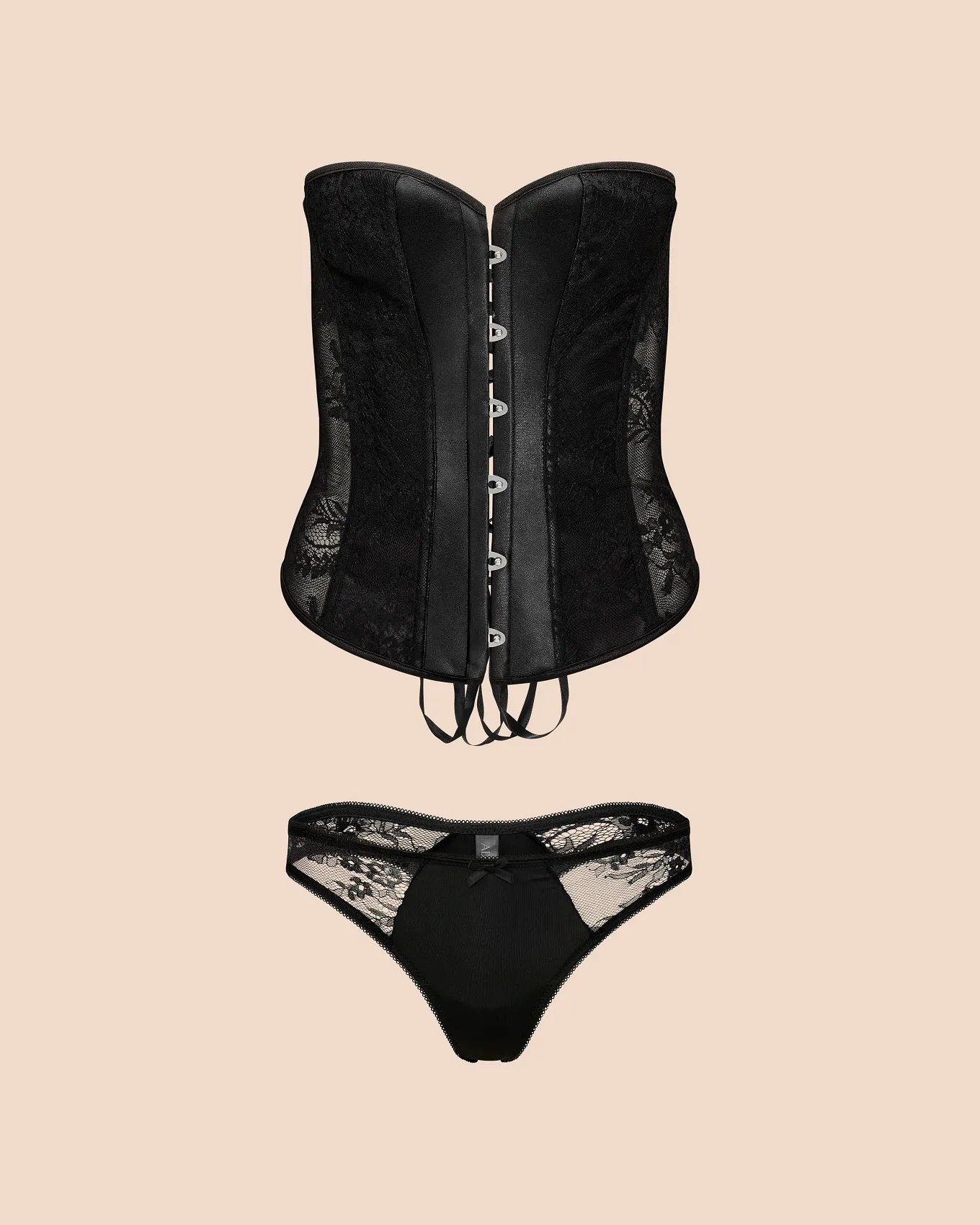 Ashoka Black Corset, XS-4X | Adore Me display picture 1