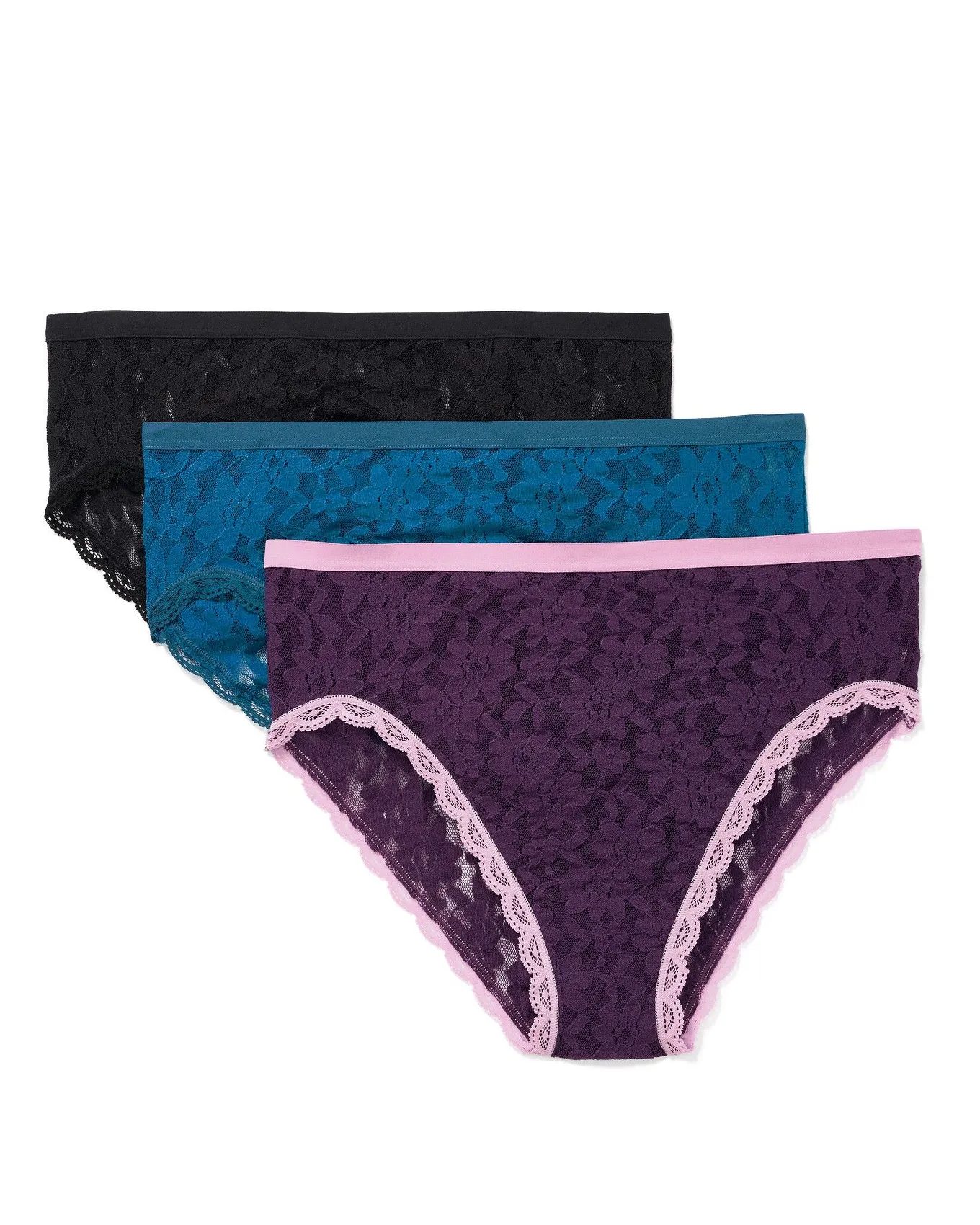 3-Pack Elite A/O Fashion High Waisted Panties