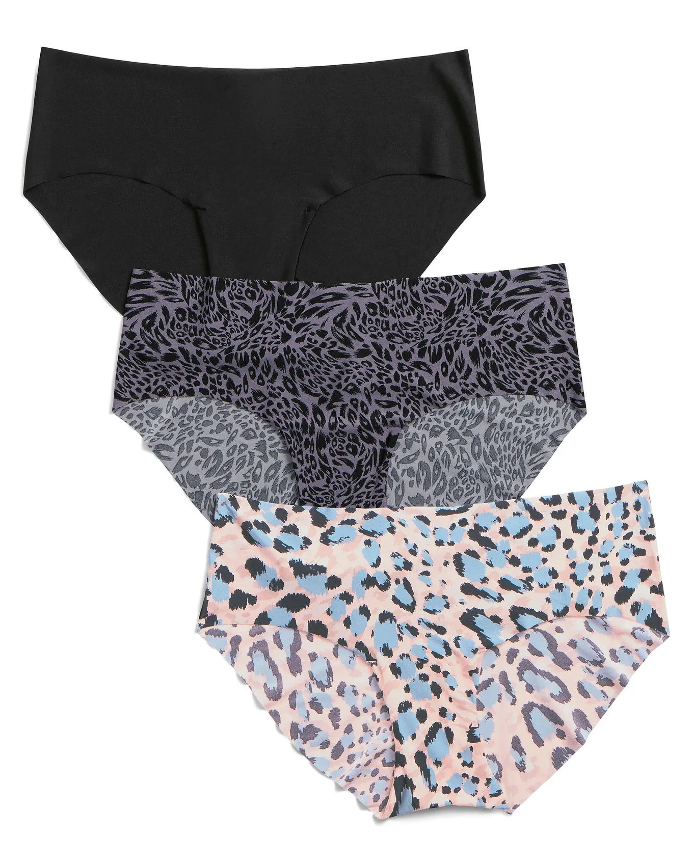 3-Pack Leto Invisible Hipster Panties