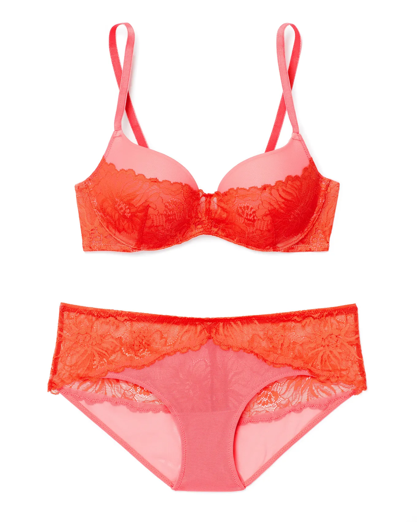 Cyla Dark Red Push Up Bra, 30A-38D | Adore Me