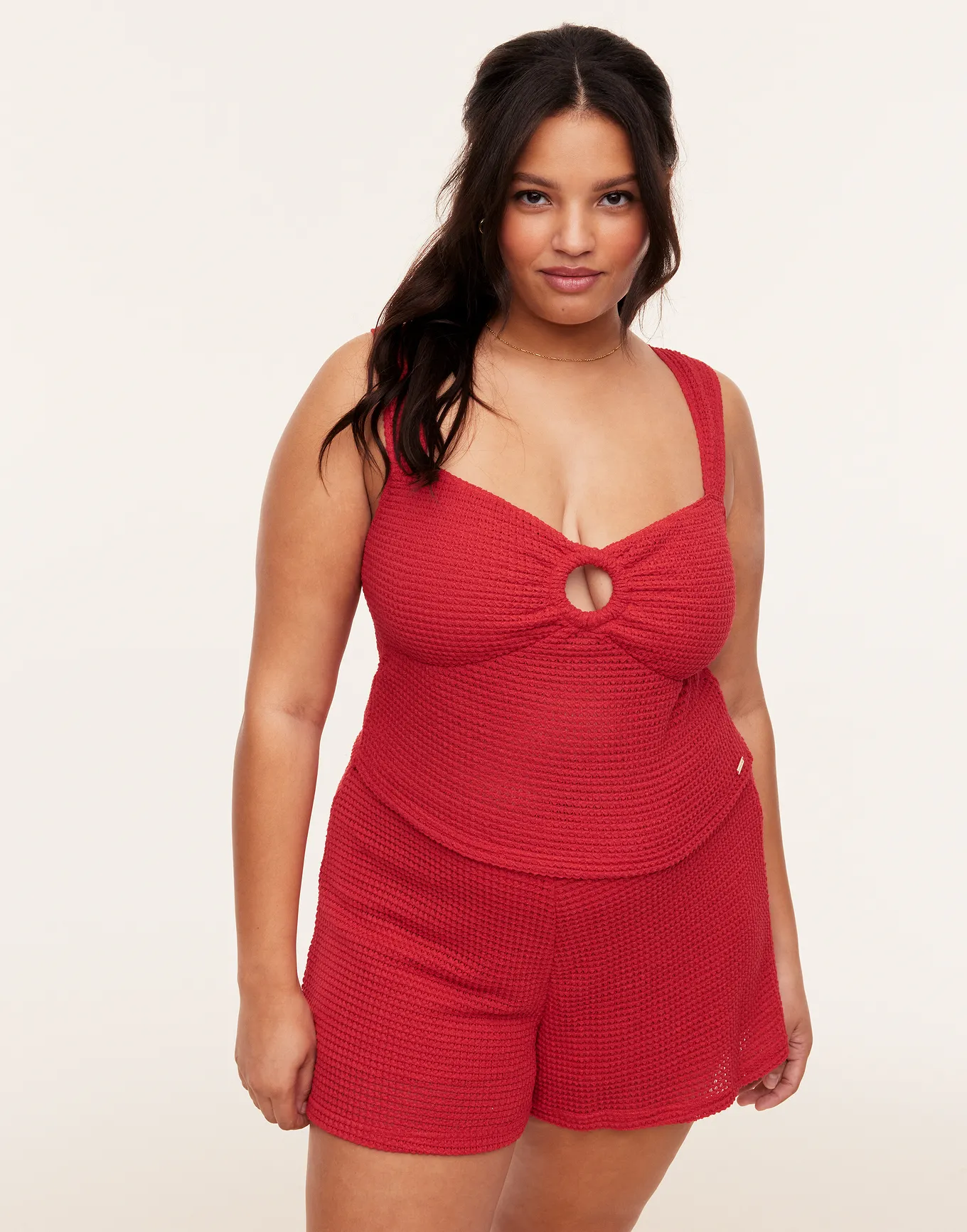 A Plus Collections Sandra Dark Red Tank Set, XS-4X | Adore Me