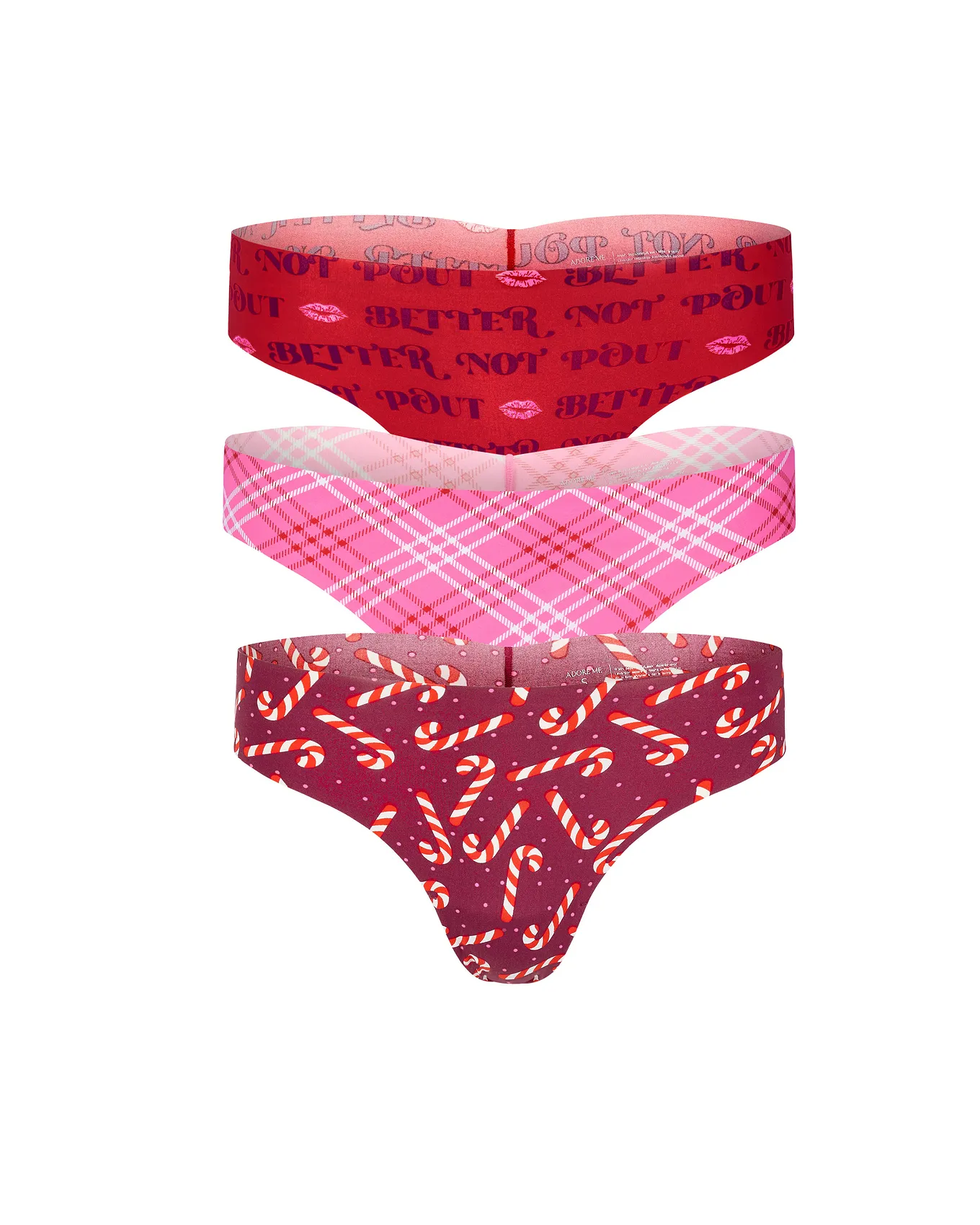 3-Pack Francine Invisible Thong Panties
