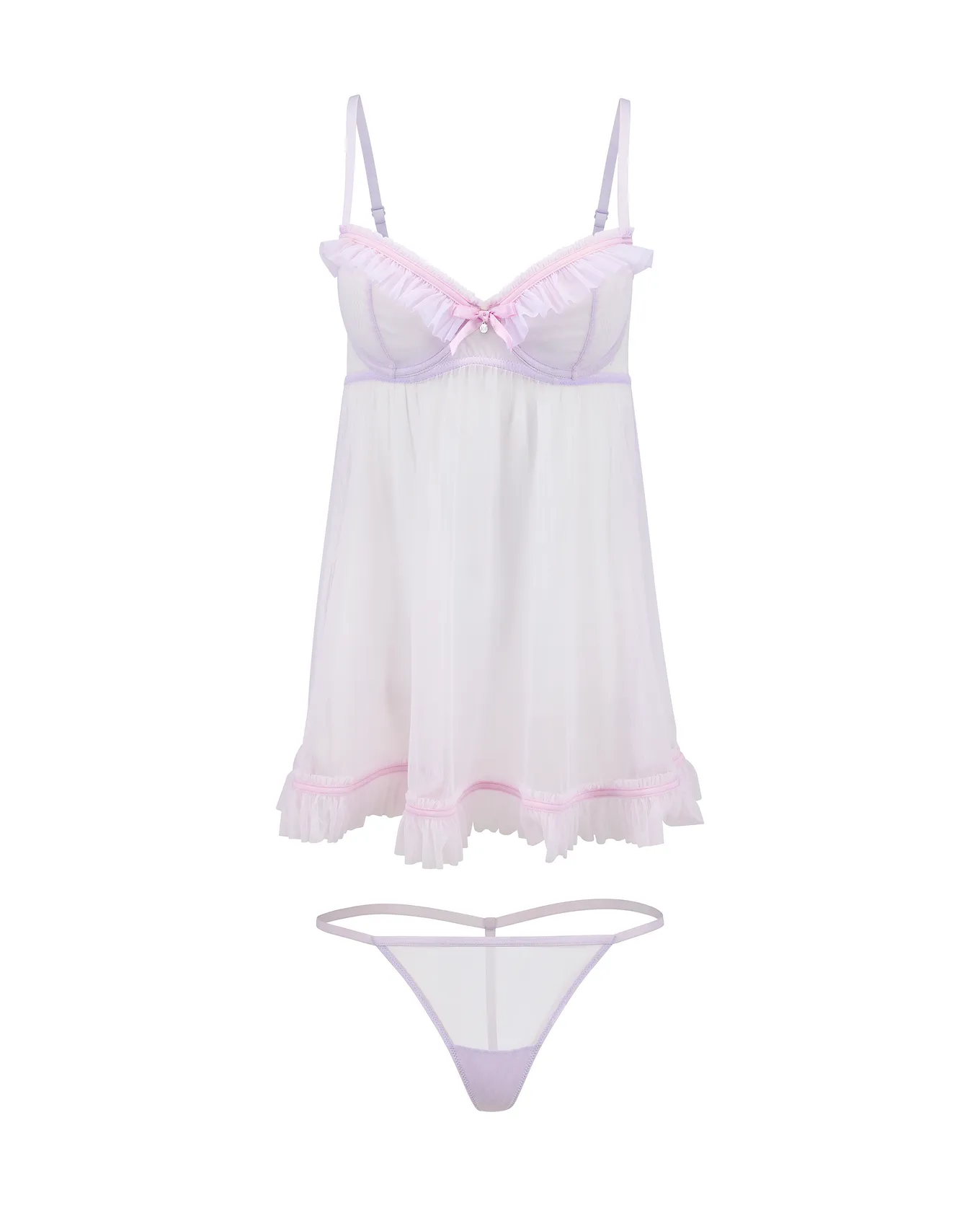 Tayla Medium Purple Babydoll, 30A-46DDD | Adore Me