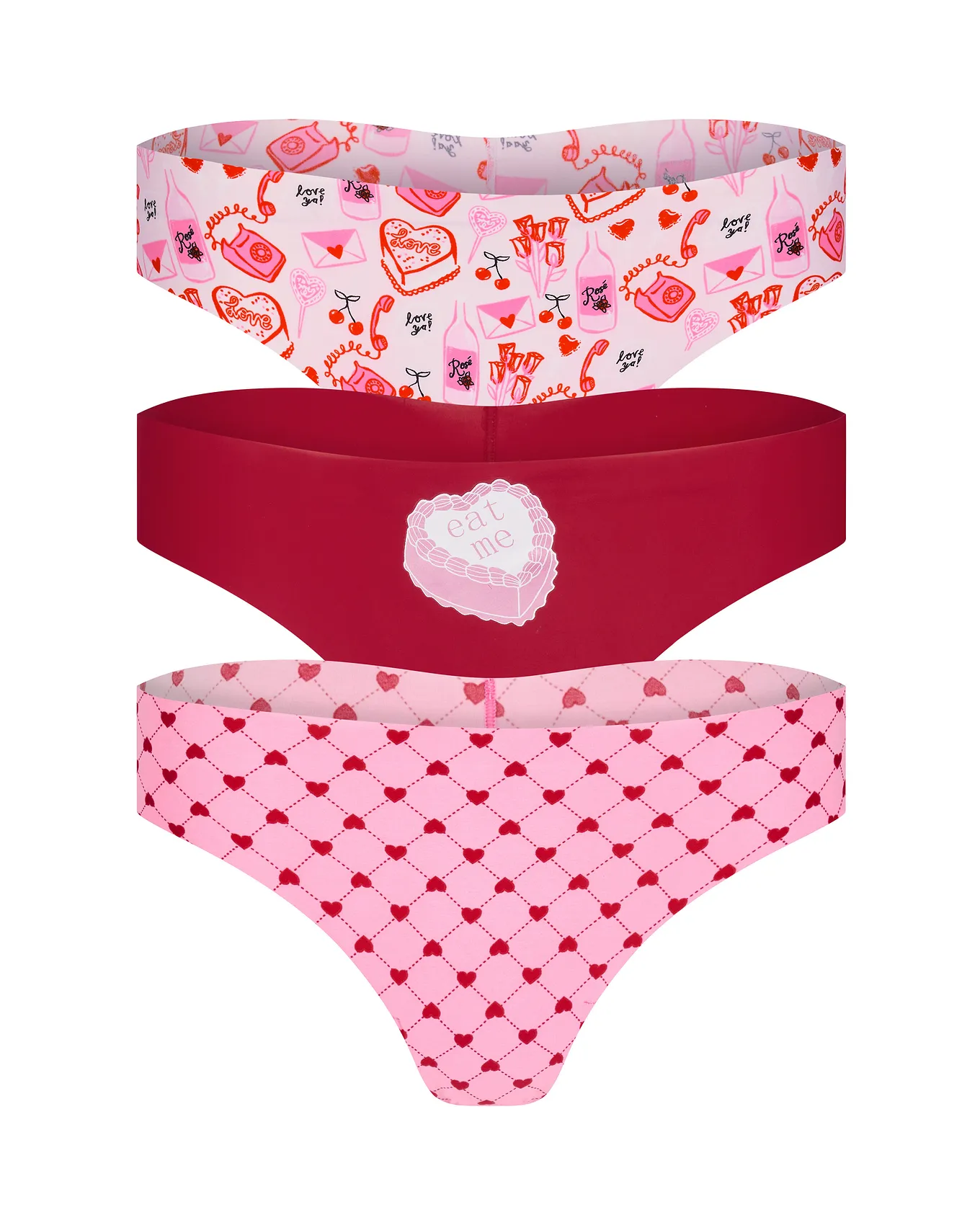 3-Pack Francine Invisible Thong Panties