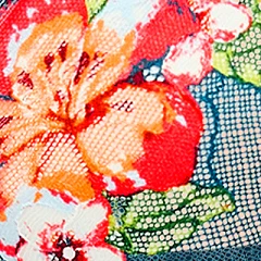 Babette Unlined Tropical Flowers C02