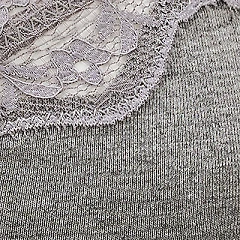 Jersey Wireless Triangle Unlined Medium Heather Grey