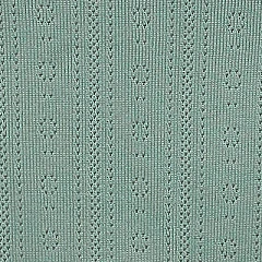 Pointelle Long Sleeve Iceberg Green