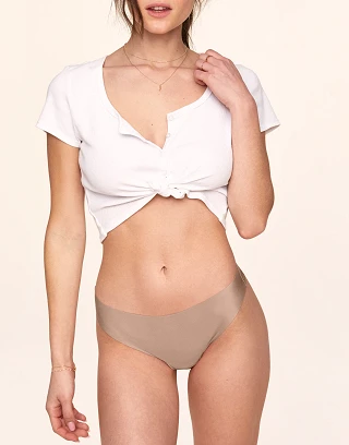 Annie Thong Medium Beige panty bundle Model 1