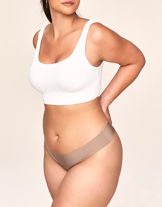 Annie Thong Medium Beige panty bundle Model 2
