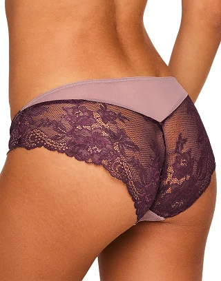 Clairabella Bikini Dark Purple panty bundle Model 2