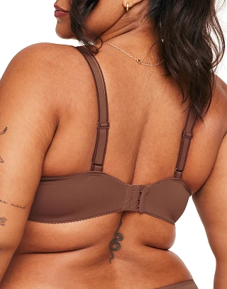 Johanna Dark Brown 2 Contour bra bundle Model 2