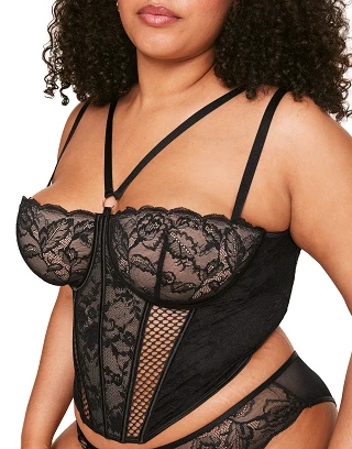 Dominika Black 2 Lined corset bundle Model 2