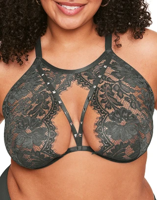 Emmeline Dark Gray 2 Unlined bra bundle Model 2
