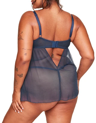 Ismelka Dark Blue 2 Unlined lingerie bundle Model 1