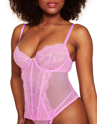 Sherry Medium Purple 2 Unlined corset bundle Model 1