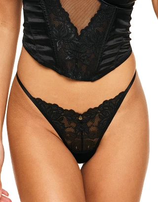 Leeza G-String Black panty bundle Model 1