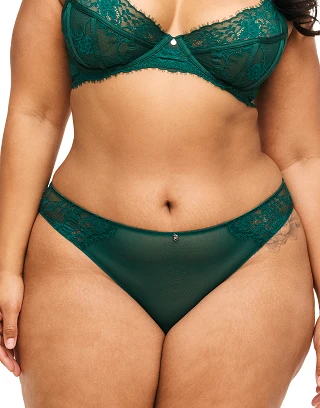 Mandi Cheeky Dark Green panty bundle Model 2